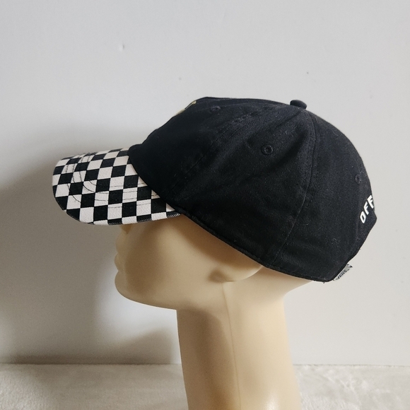 Vans x SpongeBob Court Side Dad Black White Checkered Hat Cap - Picture 6 of 15